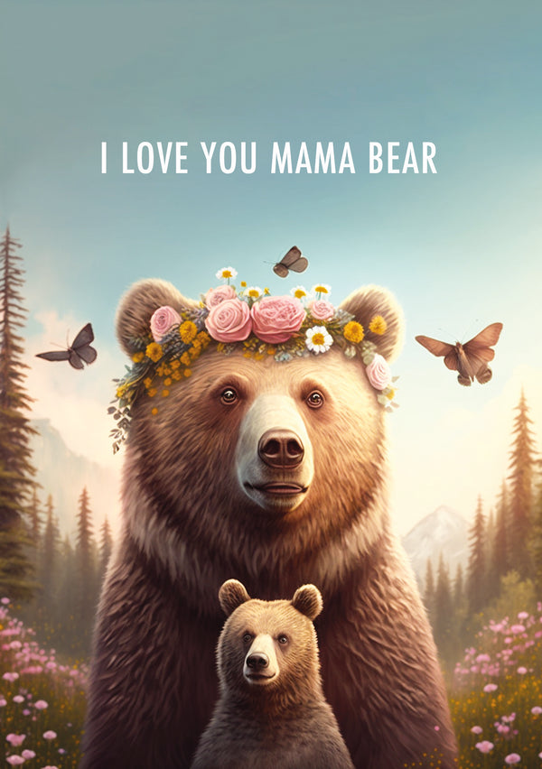 Say 'Happy Mother's Day' to the special Mama bear in your life with adorable card! The heartfelt message and playful illustration will make her smile. Let her know she's the best with this swee