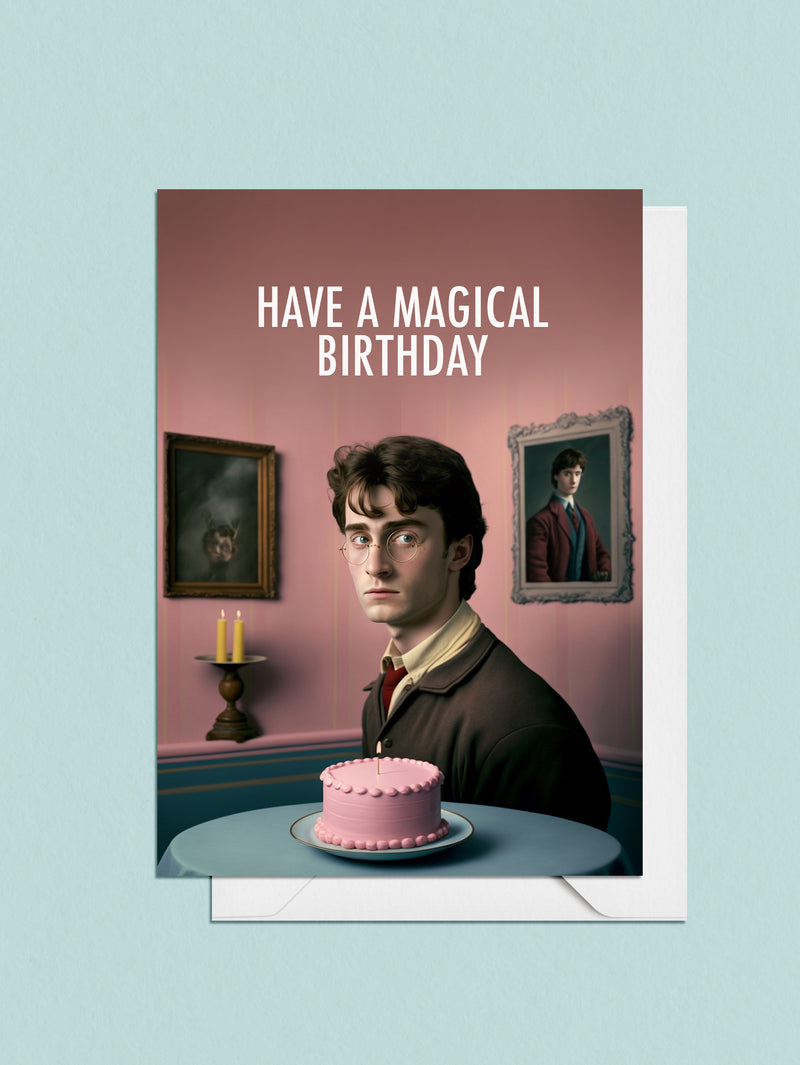 Celebrate their big day with a spell-tacular Harry Potter birthday card