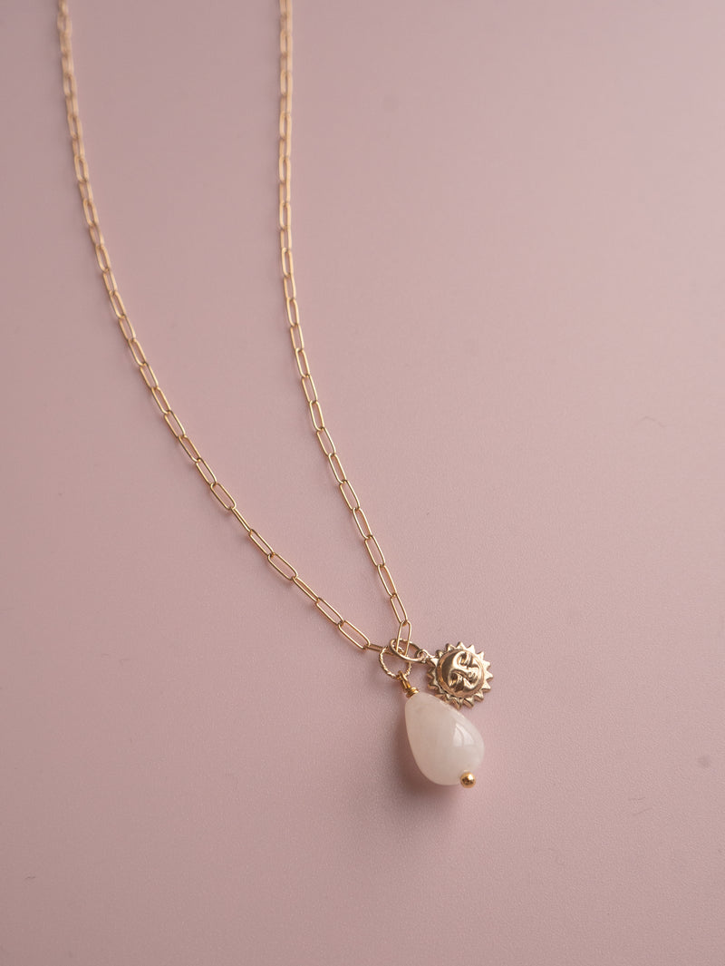Helios necklace  - white