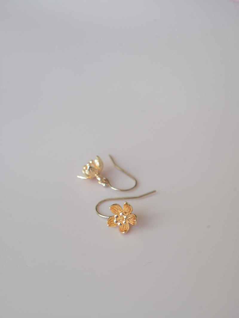 A bundle of quality gold-filled earrings featuring gemstones, hearts, stars, suns and lotus flowers.