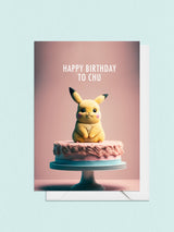 Pikachu Cake | Pokemon Birthday Card
